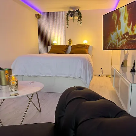 Loveroom De Luxe Avec Jacuzzi Sauna Vapeur Ecran 300 Cm * Metz