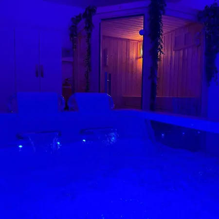 Loveroom De Luxe Avec Jacuzzi Sauna Vapeur Ecran 300 Cm Apartment