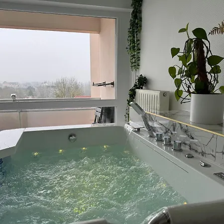 Loveroom De Luxe Avec Jacuzzi Sauna Vapeur Ecran 300 Cm Apartment *