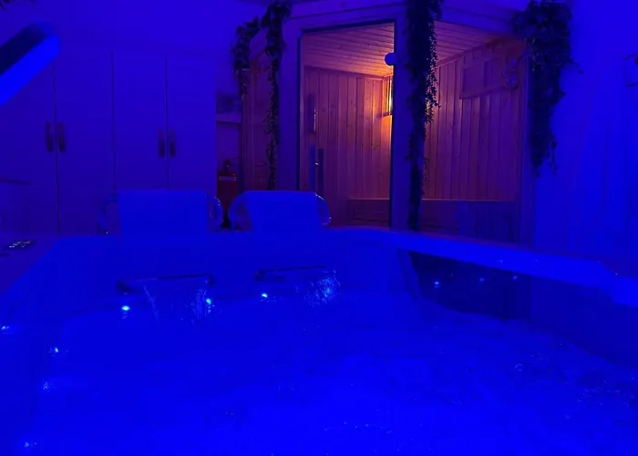 Loveroom De Luxe Avec Jacuzzi Sauna Vapeur Ecran 300 Cm 公寓