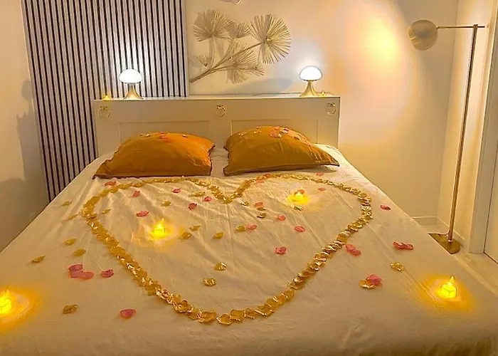 公寓 Loveroom De Luxe Avec Jacuzzi Sauna Vapeur Ecran 300 Cm *